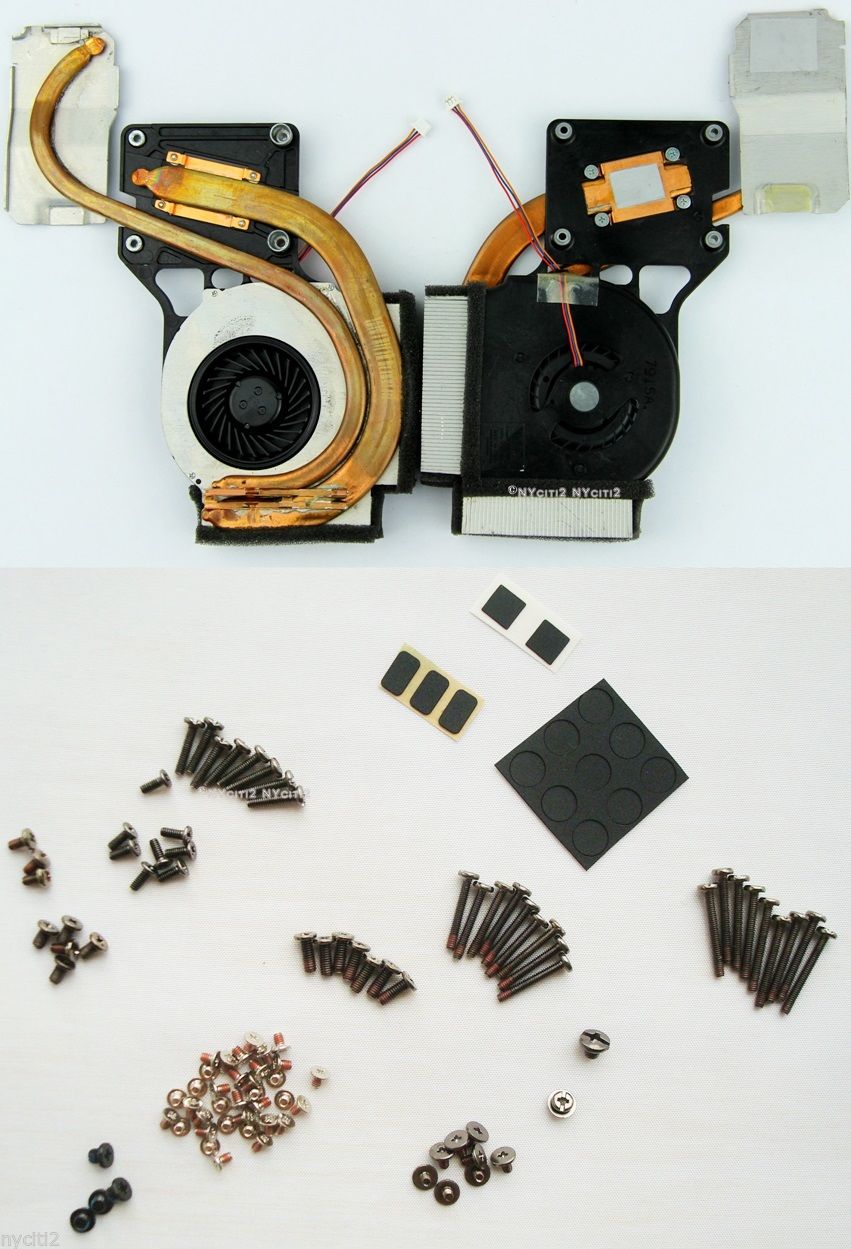 CPU Fan Heatsink + Screws & Cover For IBM Thinkpad Lenovo R61 R61I 42W2779 15.4