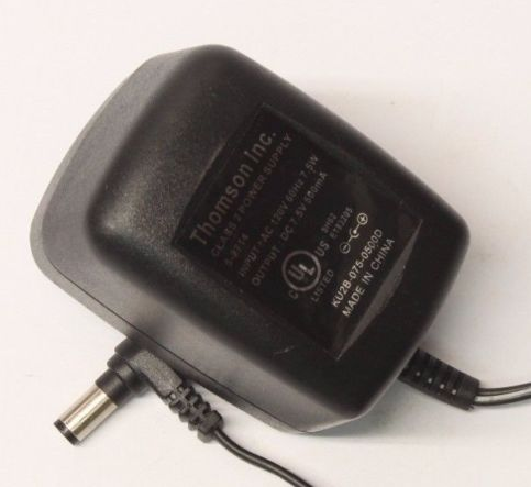 NEW Original Thomson 5-2714 Output 7.5V DC 500mA AC Power Supply Adapter Charger