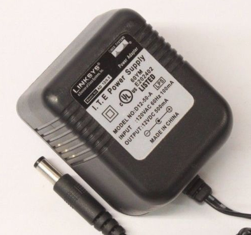 NEW Original Linksys D12-50-A AM-12500 12VDC 500mA AC Adapter Router Power Supply