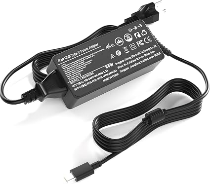 65W USB C AC Power Adapter Charger for NOCO Boost X Series Compatible with GBX45,GBX55,GBX75,GBX155.