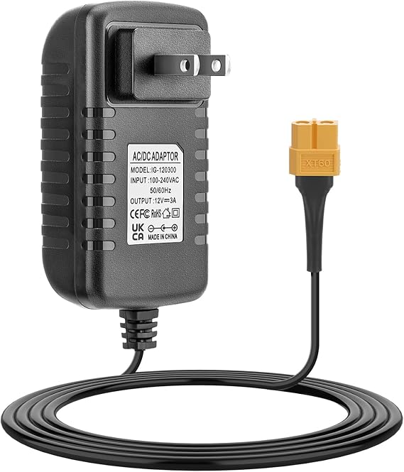 AC to DC Power Adapter 12V 3A XT60 Plug for RC LiPo Battery Charger Balance Charger Like UP-S6 Charg